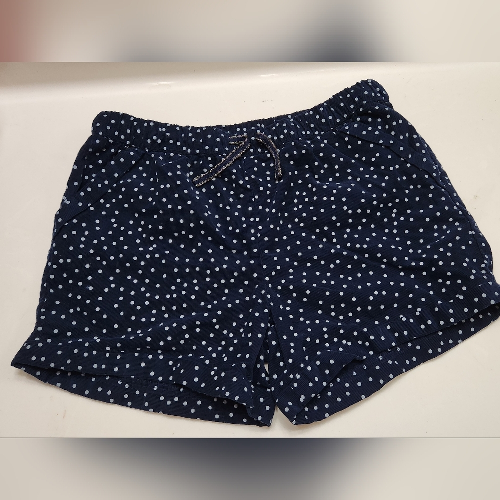 Wonder Nation Navy Blue Polka Dot Cuffed Shorts